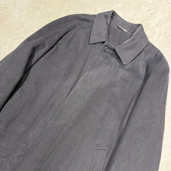 Coppley 100% Cashmere Coat Black Long Overcoat Top Coat 44 R XL - Picture 2 of 9
